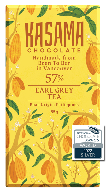 57% Earl Grey Tea bean-to-bar chocolate