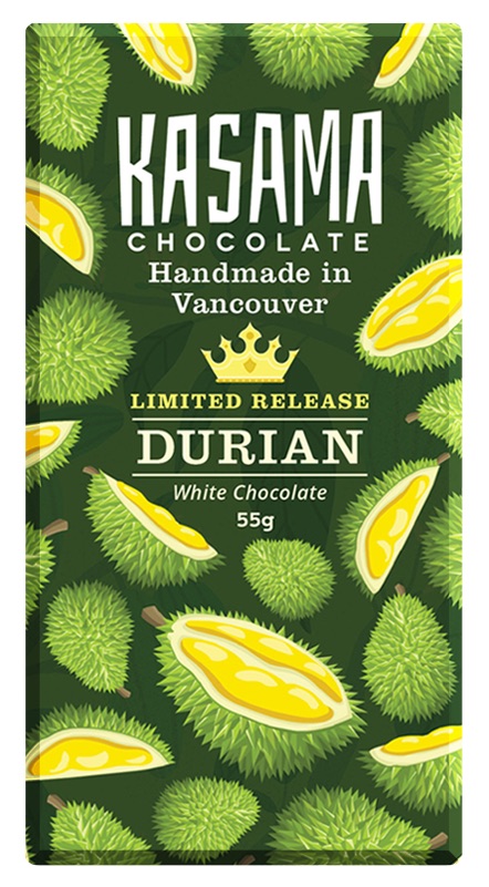 Bean-to-bar Durian White Chocolate Bar
