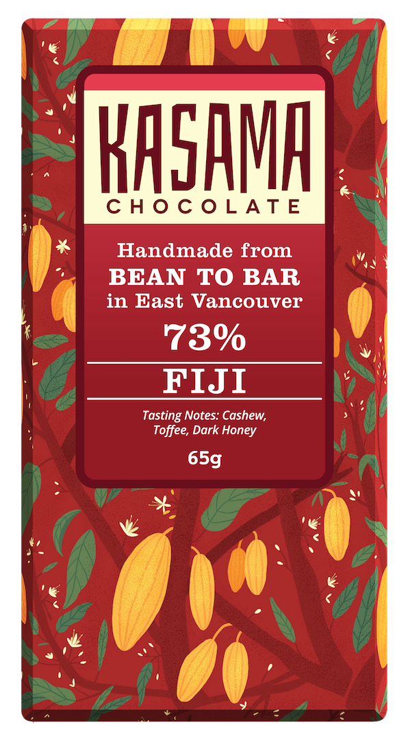 Fiji 73% bean-to-bar chocolate bar