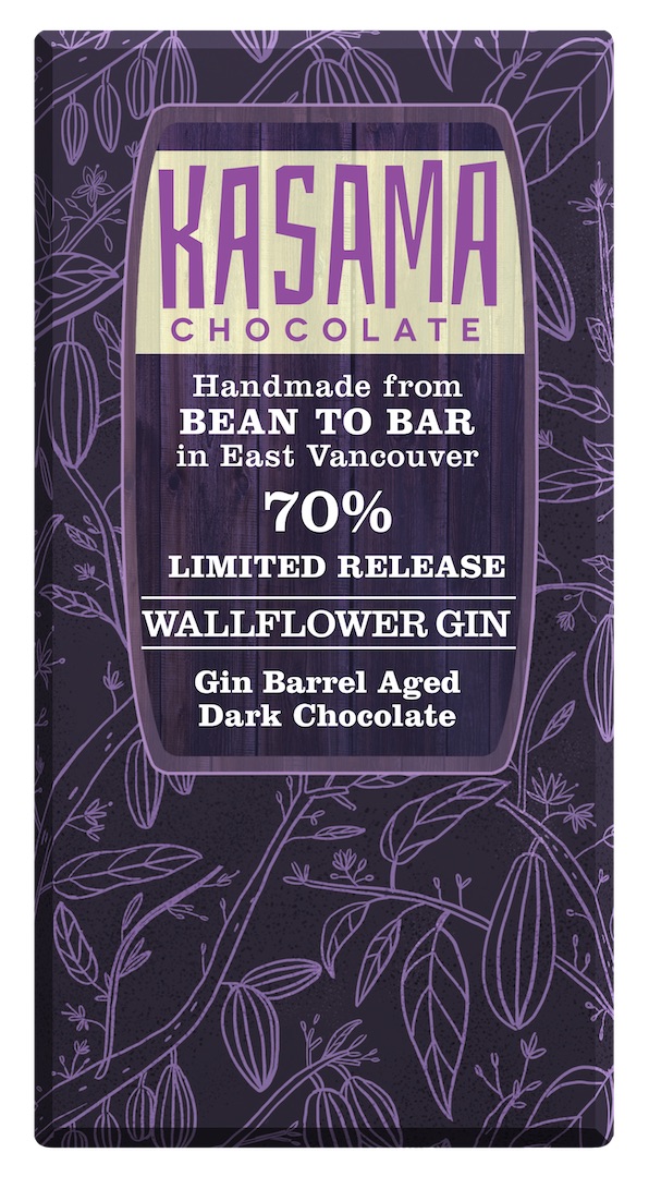 Barrel Aged Gin bean-to-bar chocolate bar