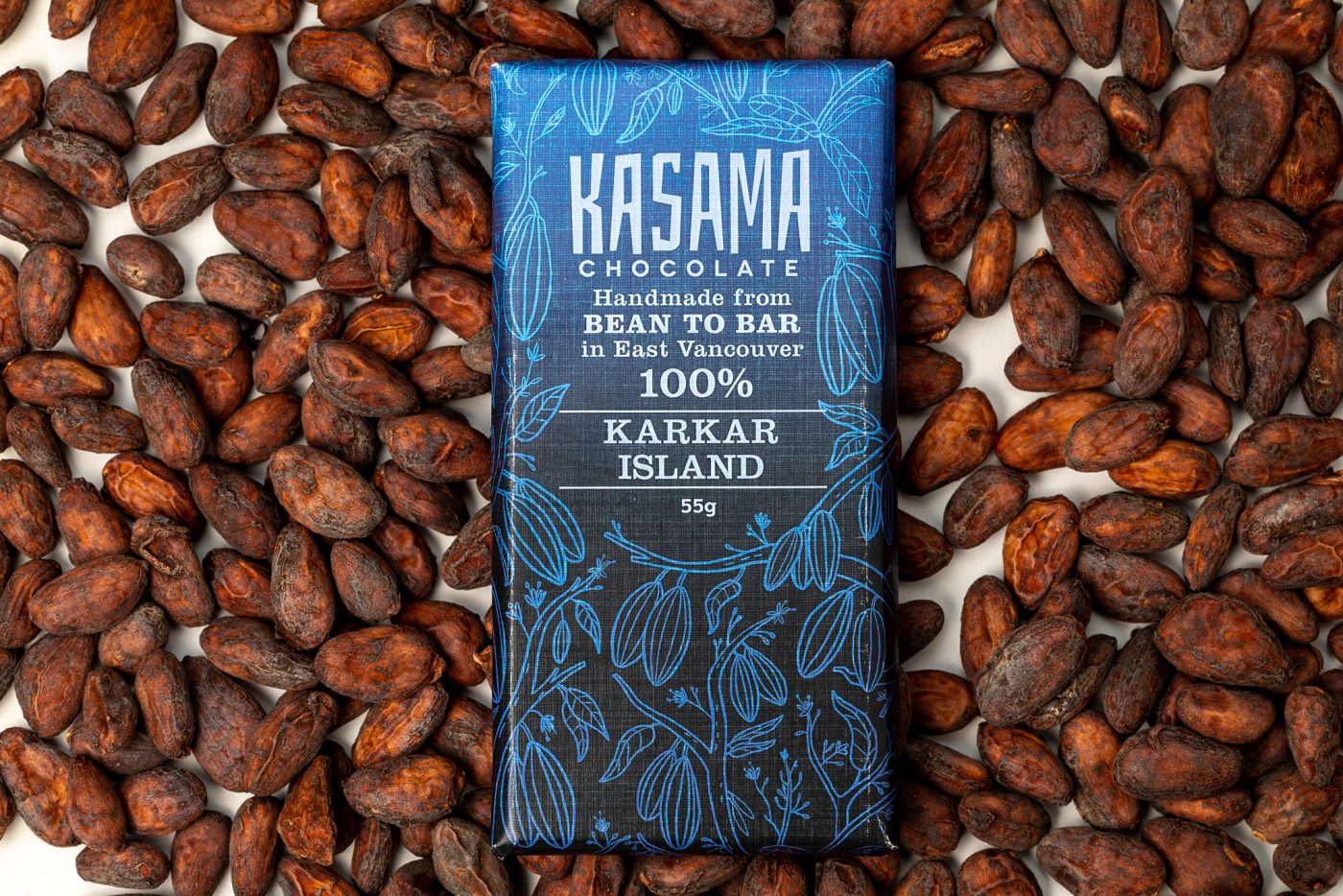 100% Papua New Guinea Karkar Island bean-to-bar chocolate bar