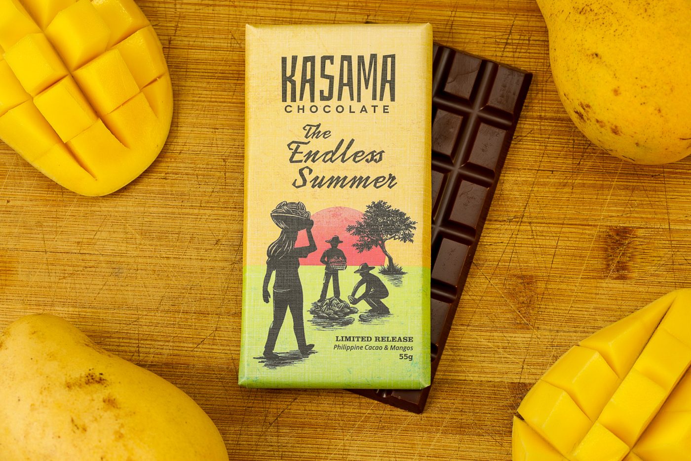 bean-to-bar Philippine mango cacao chocolate bar