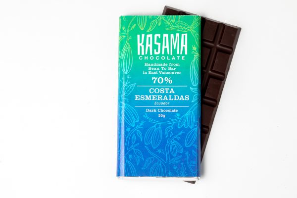 70% Costa Esmeraldas Ecuador bean-to-bar chocolate