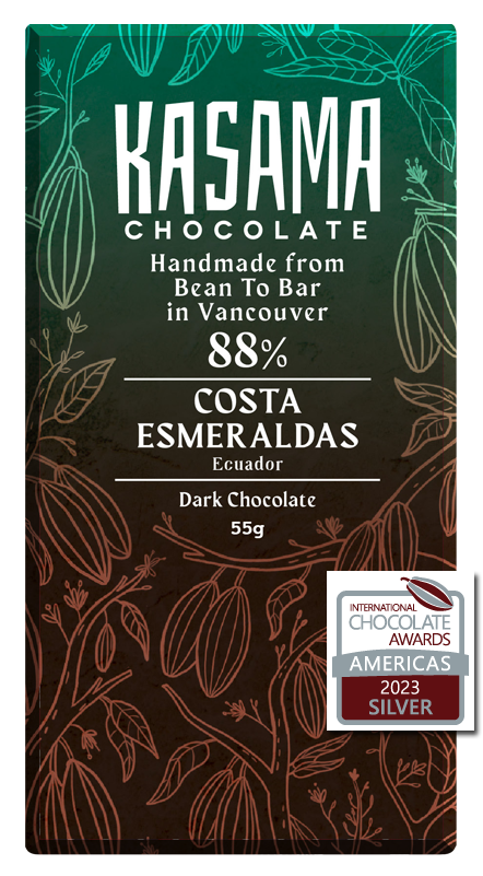 88% Costa Esmeraldas Ecuador bean-to-bar chocolate