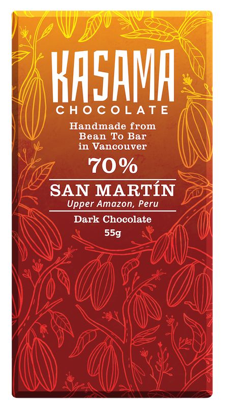 70% San Martin Peru bean-to-bar chocolate