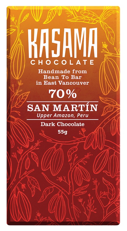 70% San Martin Peru bean-to-bar chocolate