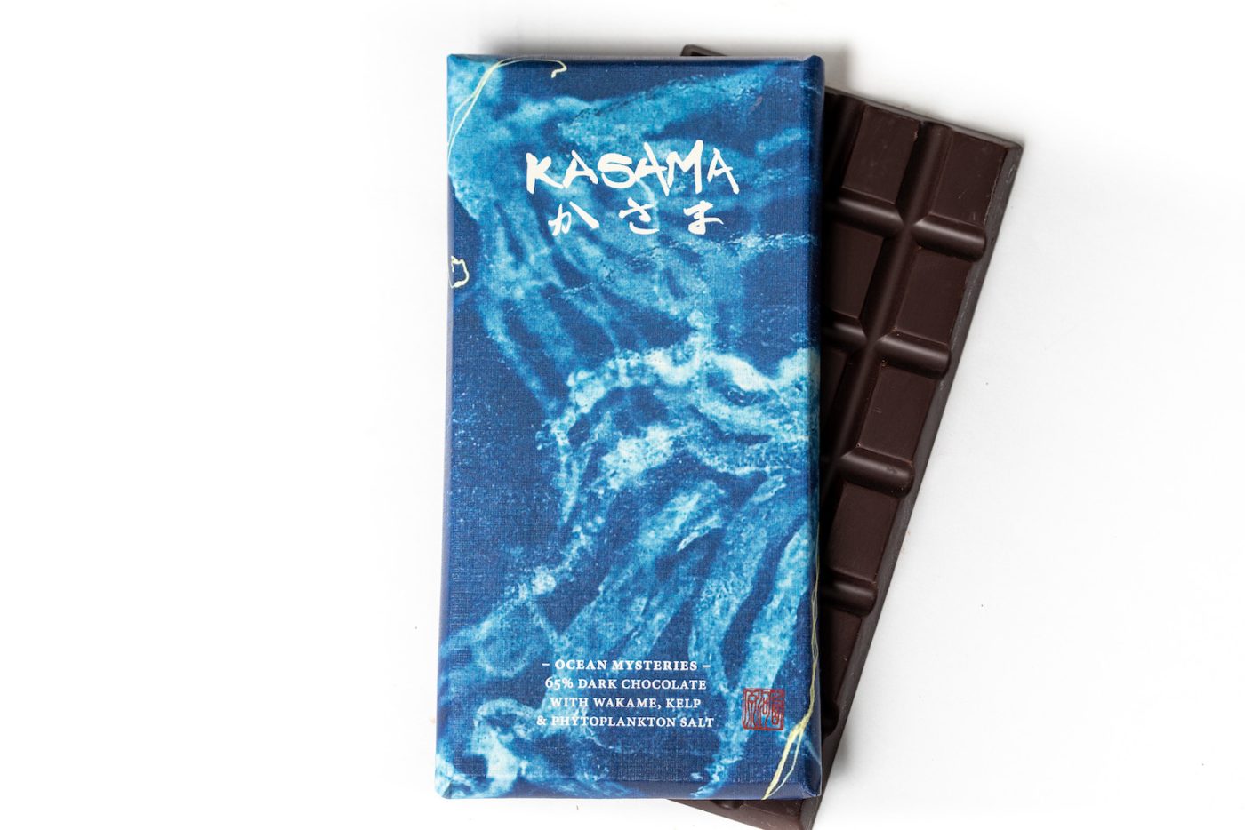 Ocean bean-to-bar kelp chocolate