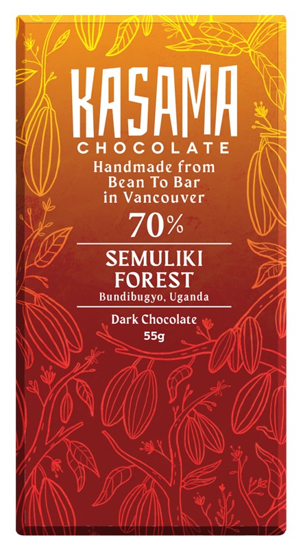 Uganada Semuliki Forest 70% bean-to-bar chocolate